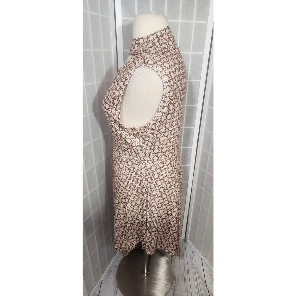 NWOT SHEIN A-Line Stretch Geo Print Cut Out Asymmetrical Dress Plus Size: 2XL - Picture 6 of 7